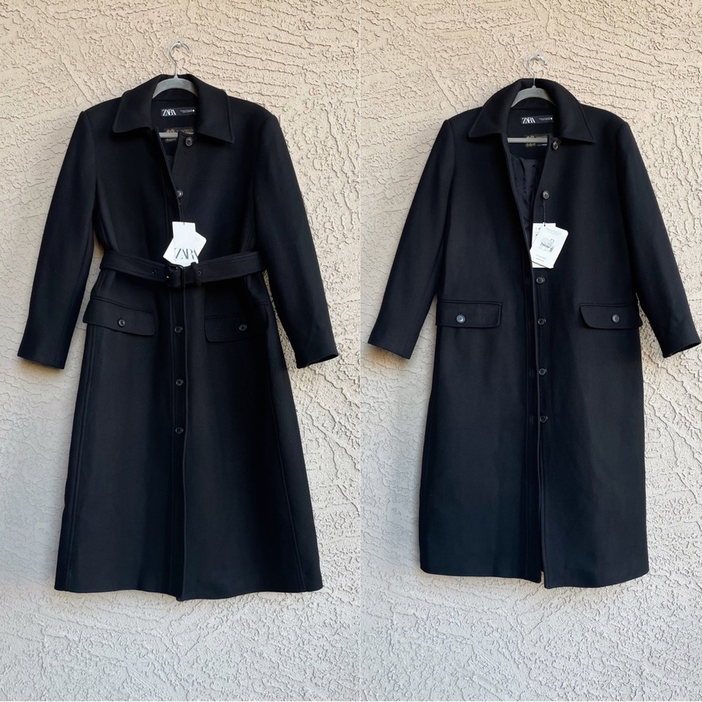 Zara Black Trench Coat